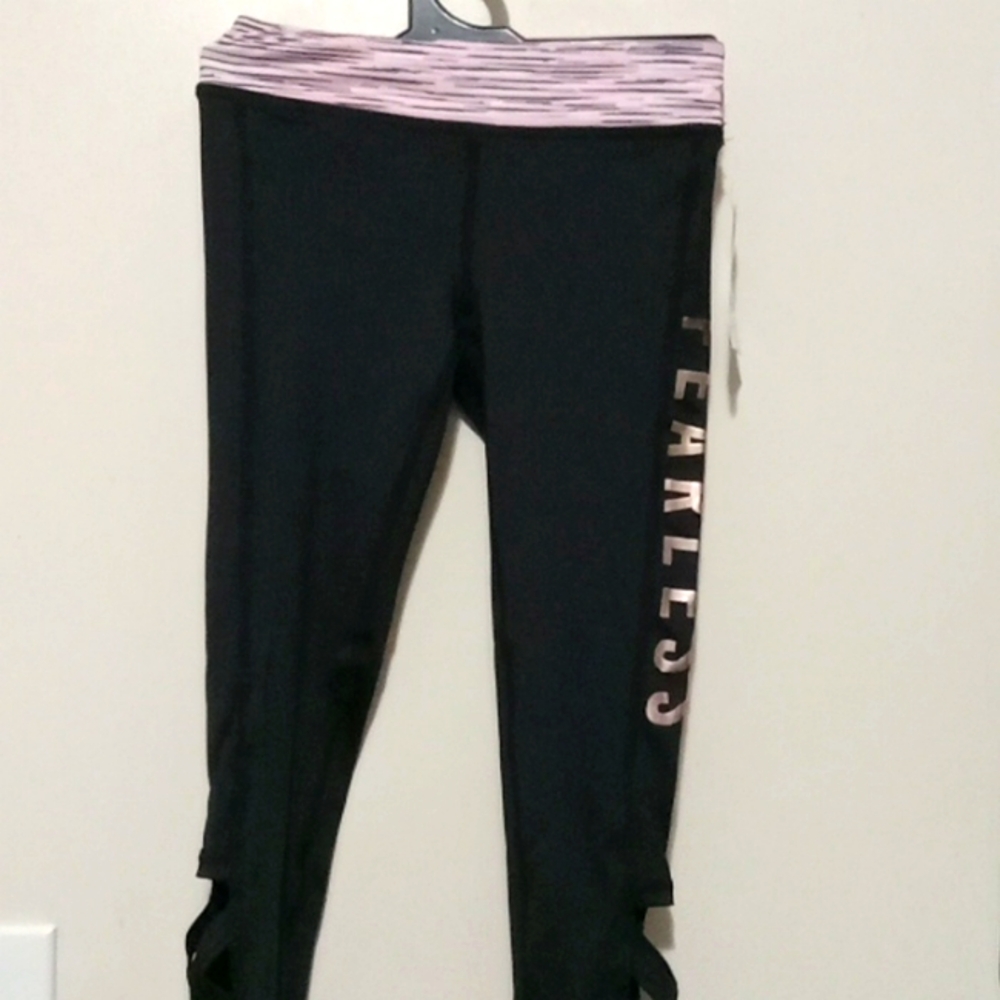 Girls ideology leggings fearless size small